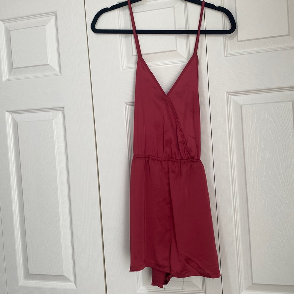 Tank top romper dark pink, only worn once